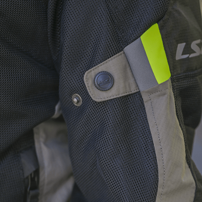 Campera Ls2 Garda Air Hombre Negra / Gris